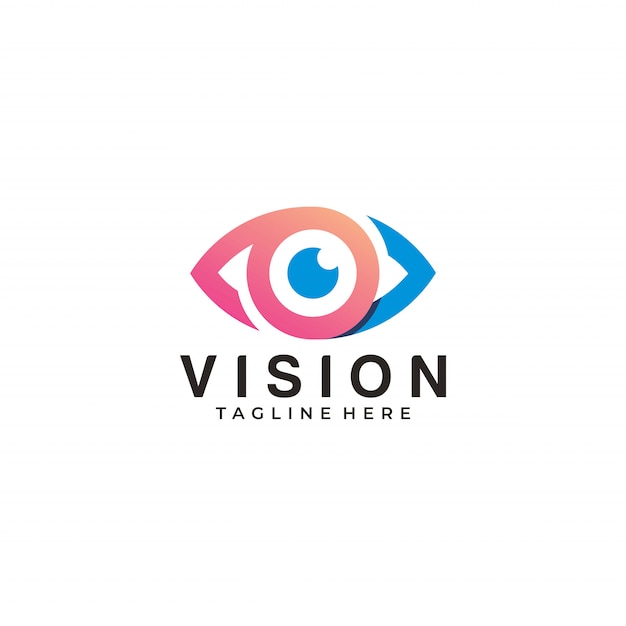 Vibrant Eye-Catching Vision Logo Design | Jiffy Designs