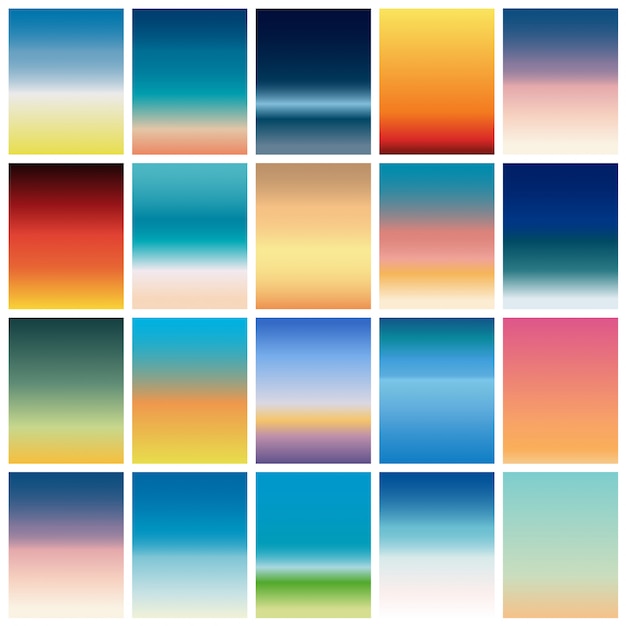 Vibrant Gradient Backgrounds in Soothing Hues of Nature | Jiffy Designs