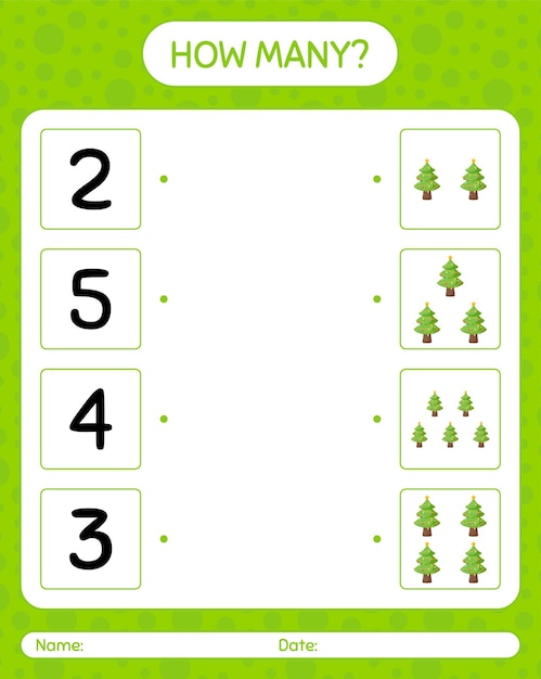 Counting Evergreen Trees in a Vibrant Green Landscape | Jiffy Designs