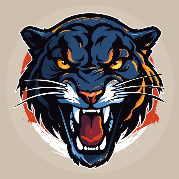 Fierce and Formidable: The Captivating Panther Emblem | Jiffy Designs