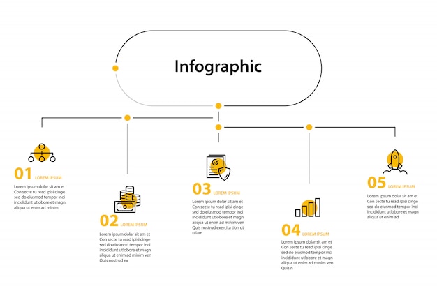 Informative Infographic with Numbered Sections and Icons | Jiffy Designs