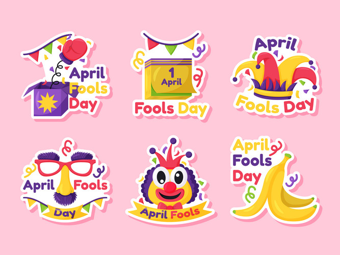 Funny April Fools Sticker Collection | Jiffy Designs