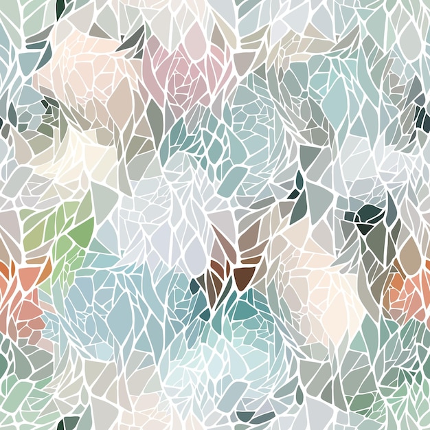 Captivating Mosaic of Pastel Hues and Organic Shapes | Jiffy Designs