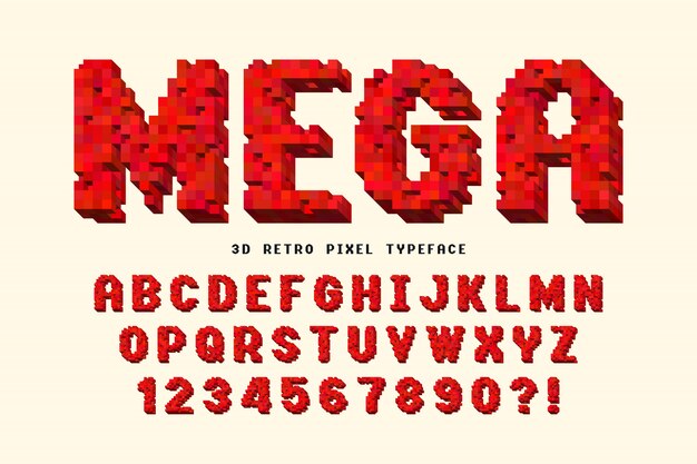 Vibrant Retro Pixel Art Typography Design | Jiffy Designs