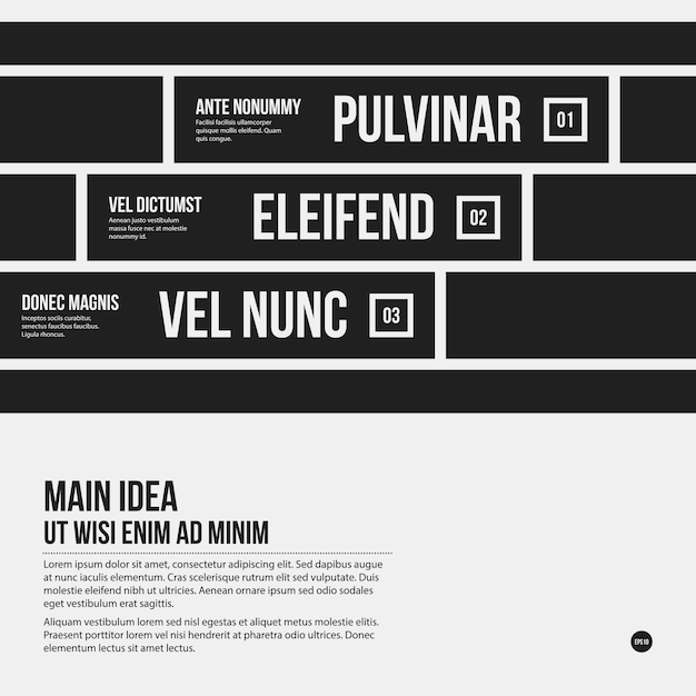 Minimalist Typography Design with Bold Text and Stripes | Jiffy Designs