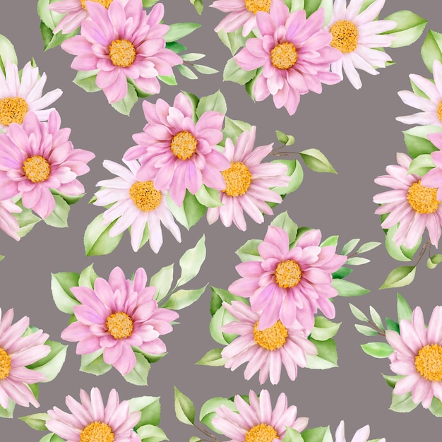 Vibrant Pink and White Floral Pattern on Gray Background | Jiffy Designs