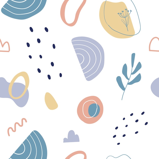 Playful Abstract Shapes and Patterns in Pastel Tones | Jiffy Designs