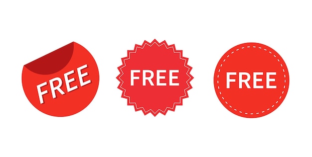 Vibrant Free Offer Stickers for Promotional Designs | Jiffy Designs