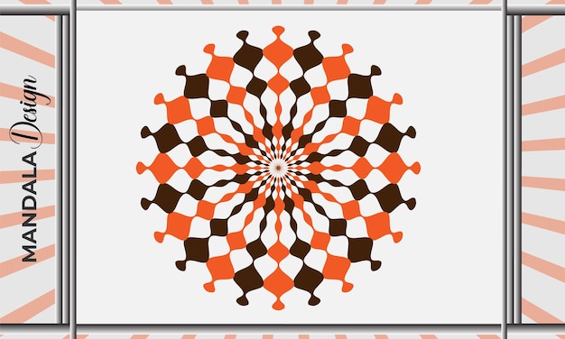 Hypnotic Checkerboard Radial Pattern with Vibrant Colors | Jiffy Designs