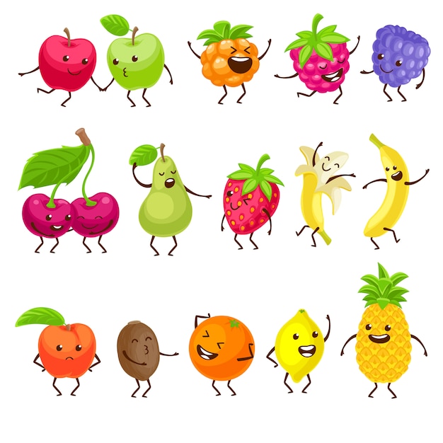Vibrant Fruit Characters Showcasing Playful Diversity | Jiffy Designs