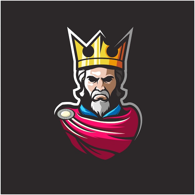 Regal Portrait of a Wise Ruler in Crimson Robes | Jiffy Designs