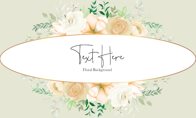 Elegant Floral Frame with Handwritten Text and Pastel Blooms | Jiffy ...