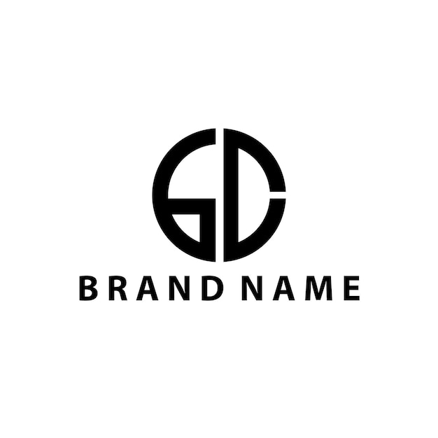 Minimalist Monogram Logo with Bold Geometric Design | Jiffy Designs