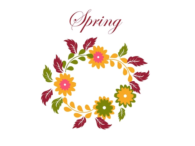 Vibrant Floral Wreath with Cheerful Spring Blooms | Jiffy Designs