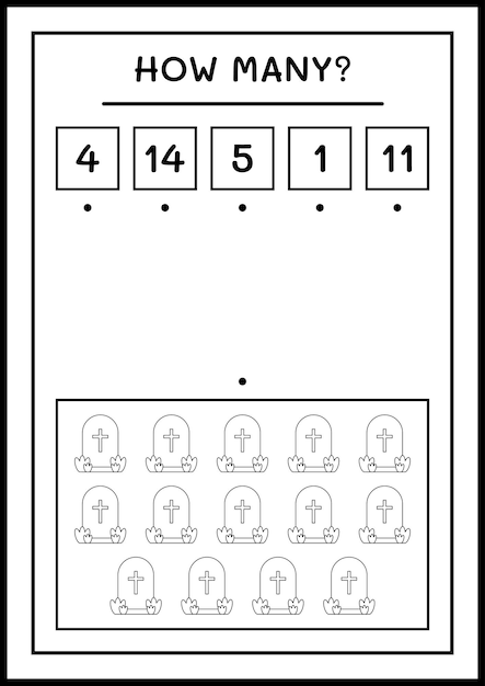 Counting Tombstones: A Spooky Math Challenge | Jiffy Designs