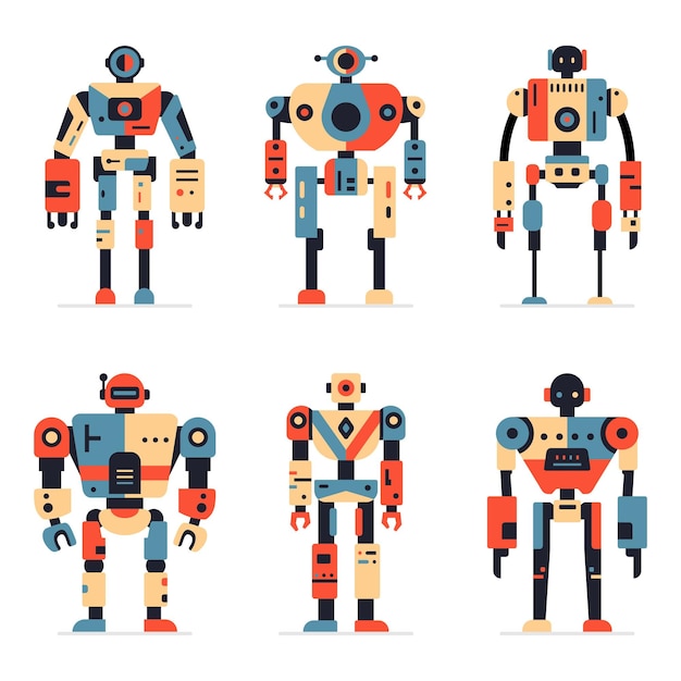 Vibrant and Diverse Robot Collection Showcasing Distinct Designs ...
