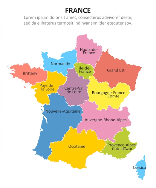 Vibrant Regions of France: A Detailed Cartographic Exploration  Jiffy 