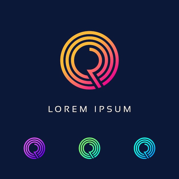 Vibrant Circular Gradient Logos in Striking Color Palette | Jiffy Designs