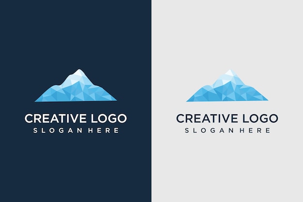 Striking Geometric Mountain Logo Design | Jiffy Designs