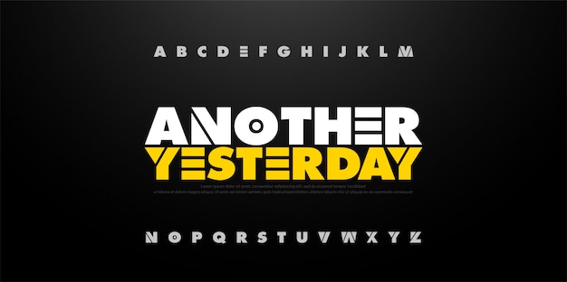 Retro-Inspired Typographic Design for 'Another Yesterday' | Jiffy Designs