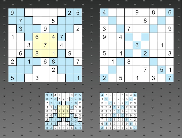 Diverse Sudoku Puzzle Collection with Vibrant Patterns | Jiffy Designs