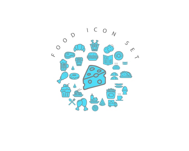 Delectable Food Icons: A Diverse Collection for Culinary Creations ...