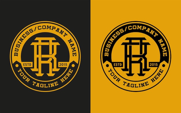 Stylized Monogram Logo with Interlocking Initials and Tagline | Jiffy ...