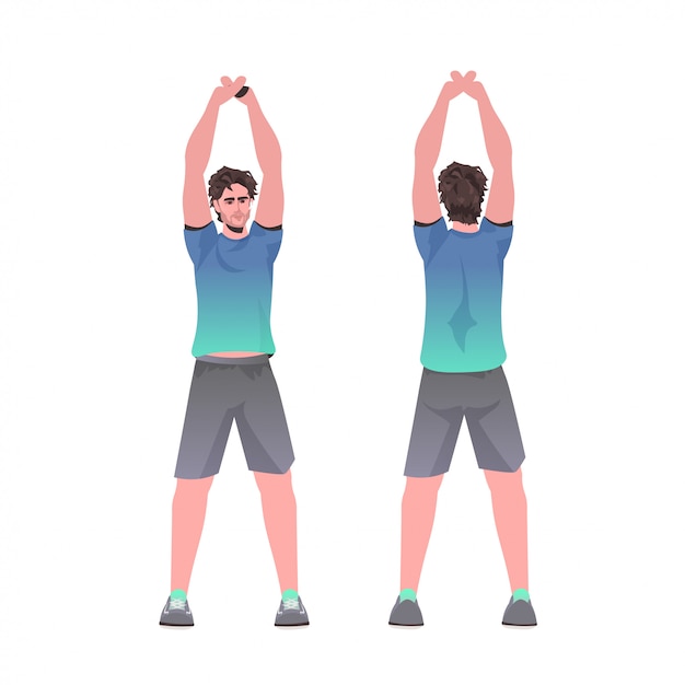 Vibrant Fitness Instructor Demonstrating Stretching Exercises | Jiffy ...