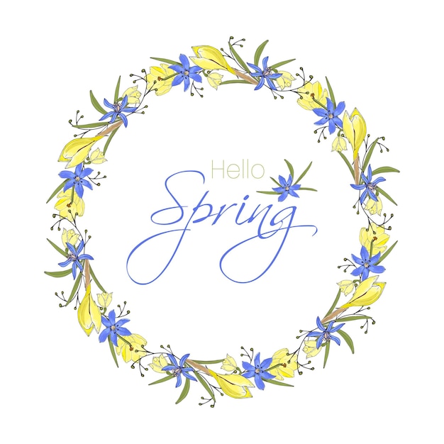 Delicate Spring Floral Wreath with Vibrant Blooms | Jiffy Designs