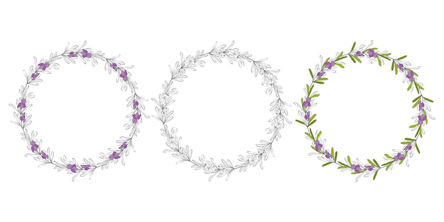 Elegant Floral Wreaths with Delicate Purple Blooms | Jiffy Designs