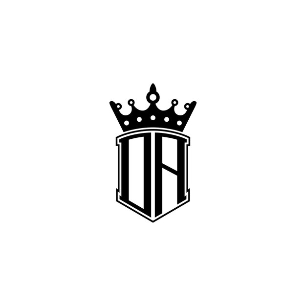 Regal Monogram Emblem with Ornate Crown | Jiffy Designs