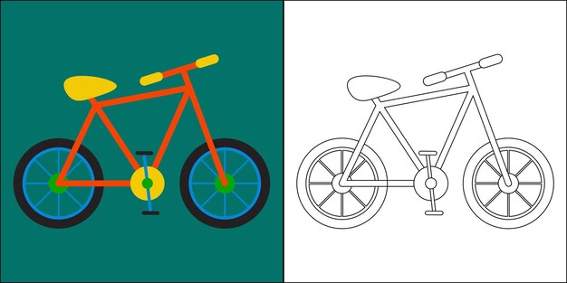 Vibrant Bicycle Design with Bold Colors and Shapes | Jiffy Designs