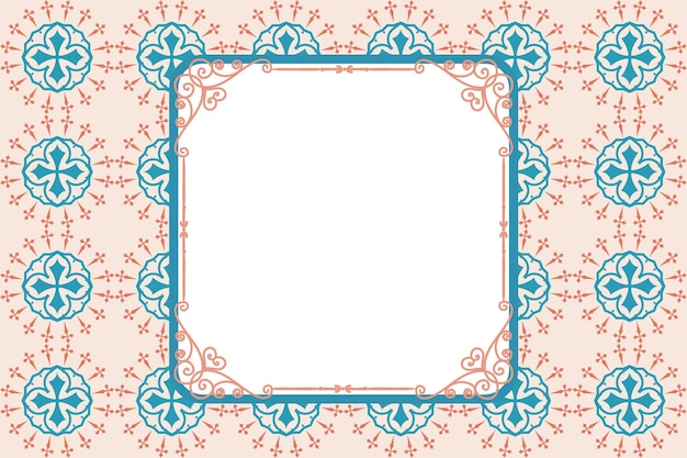 Elegant Floral Frame with Intricate Patterns | Jiffy Designs