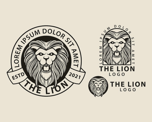 Majestic Lion Logo with Intricate Linework Design | Jiffy Designs
