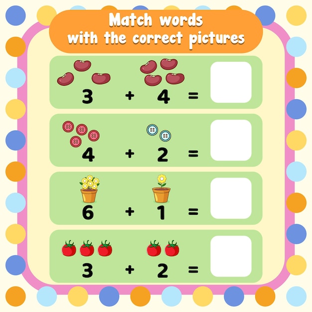 Match Math Equations to Corresponding Visual Representations | Jiffy ...