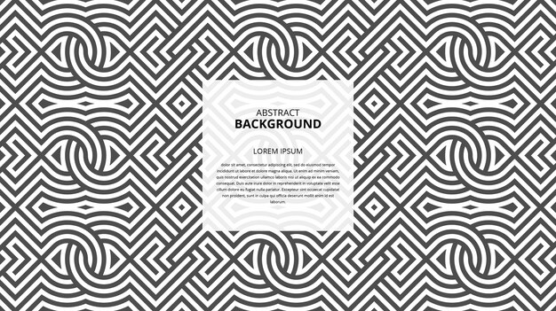Striking Monochrome Geometric Pattern with Centered Text Box | Jiffy ...