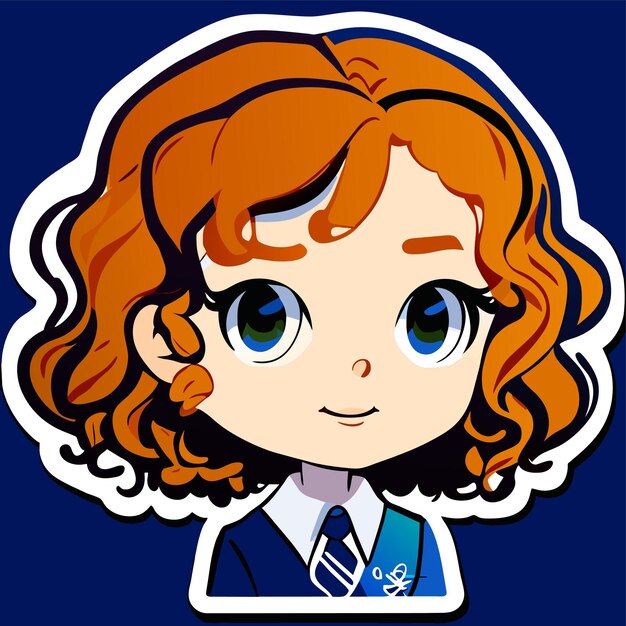 Charming Chibi Girl in School Uniform | Jiffy Designs