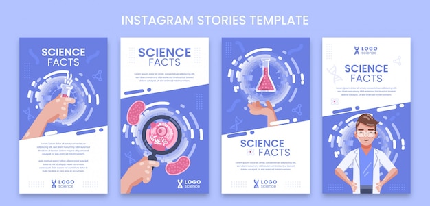 Vibrant Science Facts Instagram Stories Collection with Logo | Jiffy ...