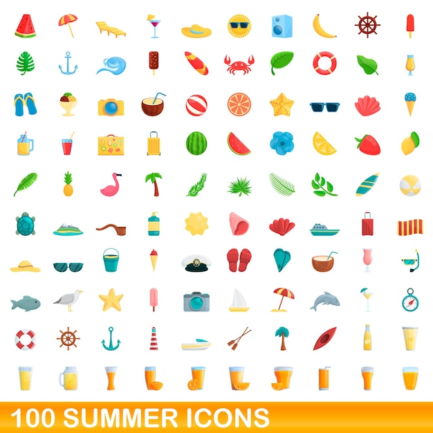 Vibrant Collection of 100 Iconic Summer Symbols and Elements | Jiffy ...