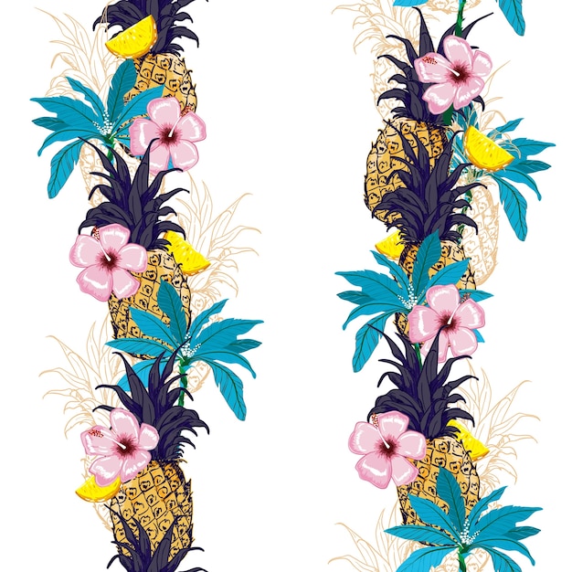 Vibrant Tropical Floral Arrangement with Pineapple Accents | Jiffy Designs