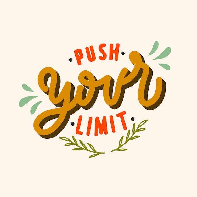Vibrant Lettering with Inspiring Motivational Message | Jiffy Designs