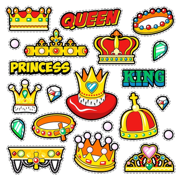 Vibrant Crown Emblems of Regal Royalty | Jiffy Designs