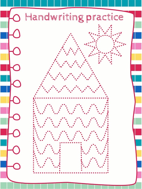 Vibrant Handwriting Practice with Geometric Shapes and Patterns | Jiffy ...