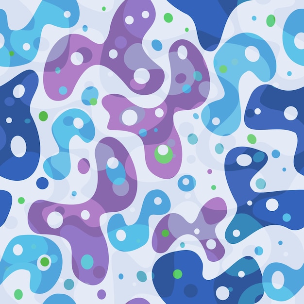 Vibrant Organic Shapes in Playful Blue and Purple Hues | Jiffy Designs
