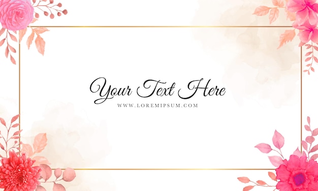 Romantic Floral Frame with Elegant Calligraphic Text | Jiffy Designs