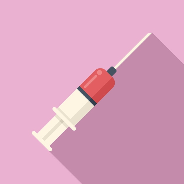 Vibrant Syringe Icon on Soft Pink Background | Jiffy Designs