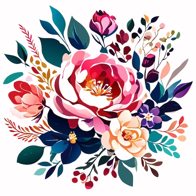 Vibrant Floral Bouquet with Lush Blooms and Foliage | Jiffy Designs