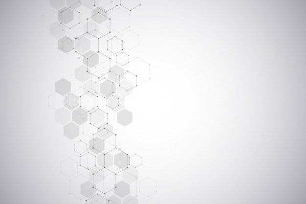 Interconnected Hexagonal Patterns in Shades of Gray | Jiffy Designs