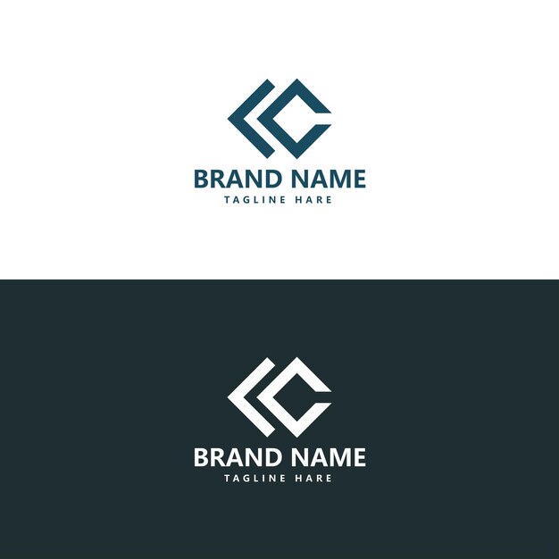 Modern Geometric Logo with Sleek Monogram Initials | Jiffy Designs