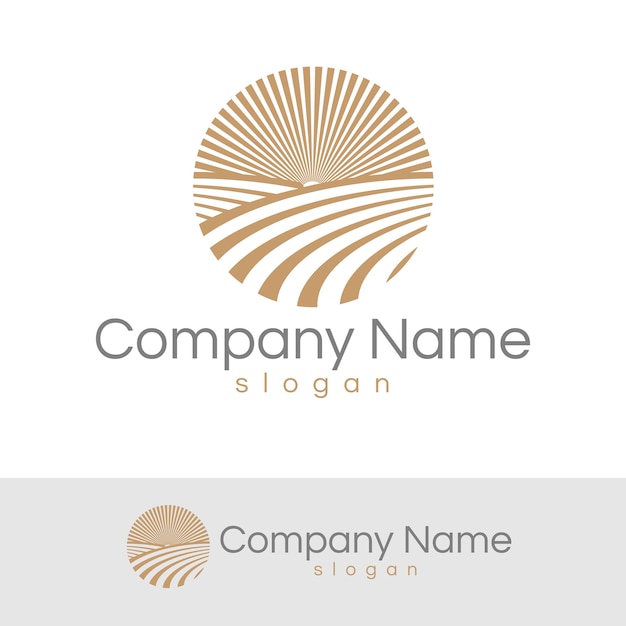 Minimalist Radiant Sun Logo with Company Name Wordmark | Jiffy Designs